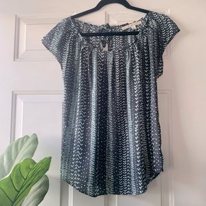 Lauren Conrad Pleat Neck Top